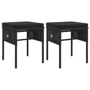 6-teiliges Garten Lounge Set Schwarz