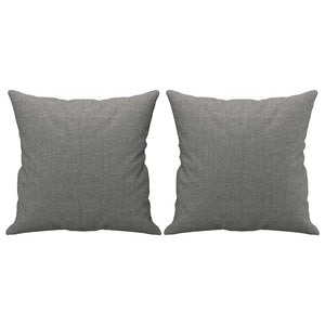 2-Sitzer-Sofa mit Kissen Dunkelgrau 140 cm Stoff