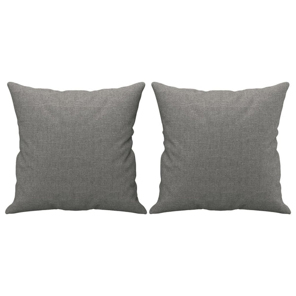 2-Sitzer-Sofa mit Kissen Dunkelgrau 140 cm Stoff