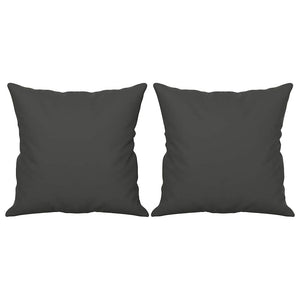 3-Sitzer-Sofa mit Kissen Dunkelgrau 210 cm Mikrofasergewebe
