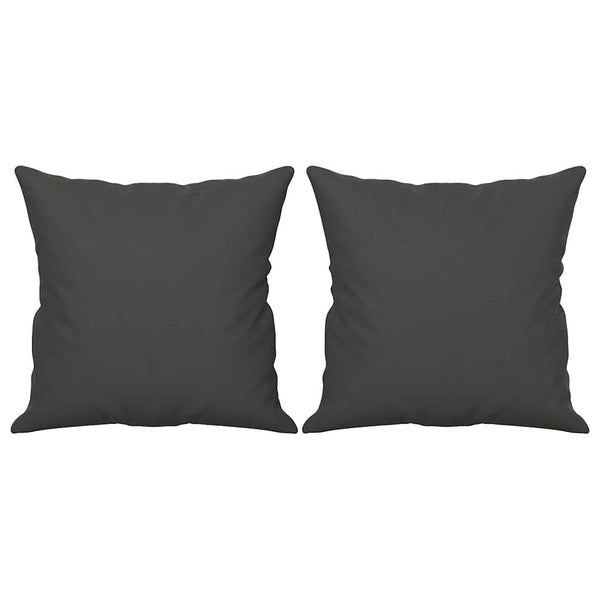 3-Sitzer-Sofa mit Kissen Dunkelgrau 210 cm Mikrofasergewebe
