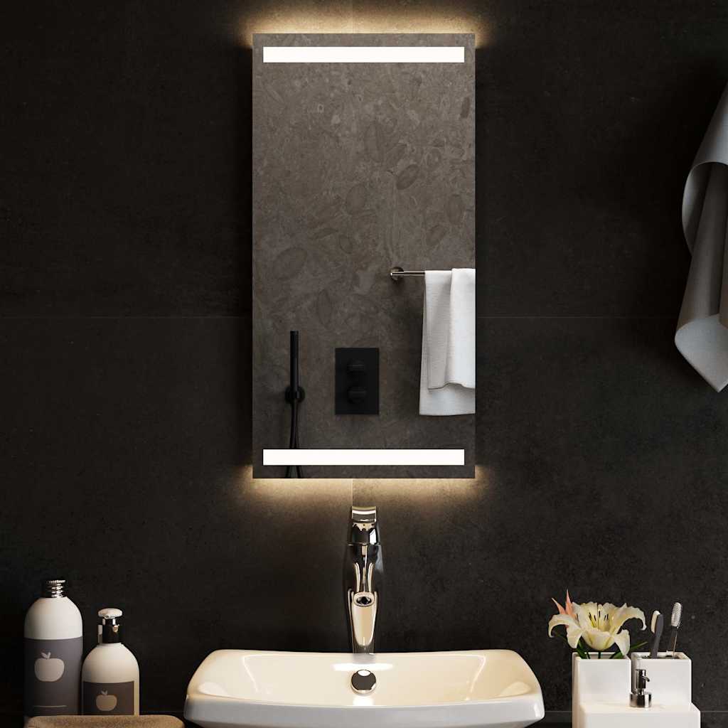 vidaXL Miroir de salle de bain LED 30x60 cm