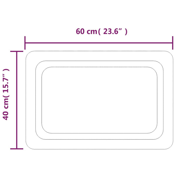 LED-Badspiegel 40x60 cm