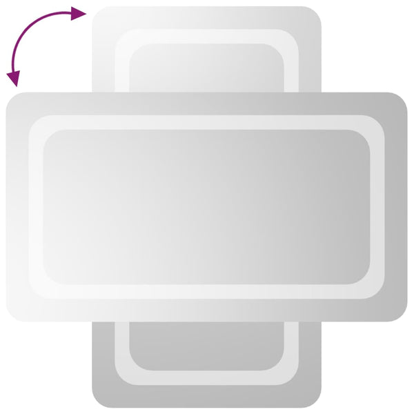vidaXL Miroir de salle de bain LED 40x70 cm