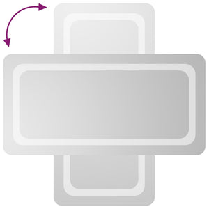 vidaXL Miroir de salle de bain LED 40x80 cm