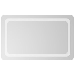 vidaXL Miroir de salle de bain LED 50x80 cm
