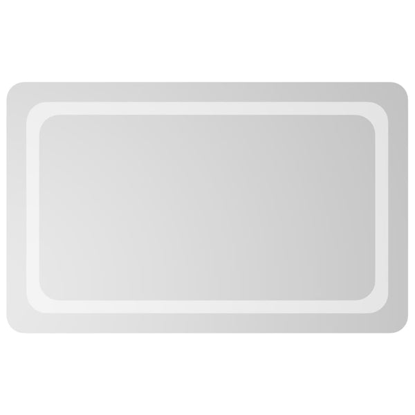 vidaXL Miroir de salle de bain LED 50x80 cm