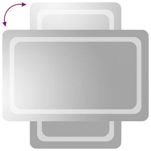 vidaXL Miroir de salle de bain LED 50x80 cm