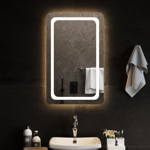 vidaXL Miroir de salle de bain LED 50x80 cm