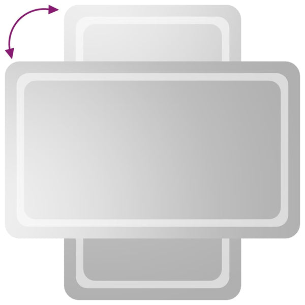 vidaXL Miroir de salle de bain LED 60x100 cm