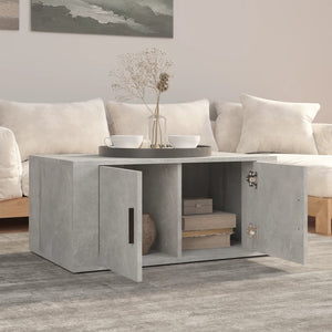 Betongrauer Couchtisch 80x50 cm