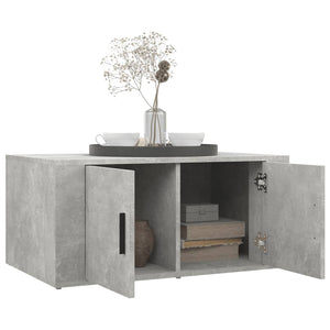 Betongrauer Couchtisch 80x50 cm