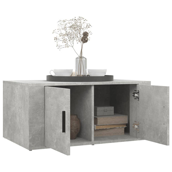 Betongrauer Couchtisch 80x50 cm
