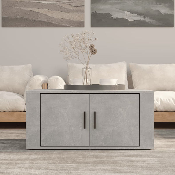 Betongrauer Couchtisch 80x50 cm