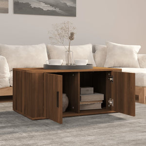 Couchtisch Braun Eichen-Optik 80x50 cm