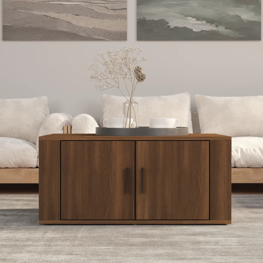 Couchtisch Braun Eichen-Optik 80x50 cm