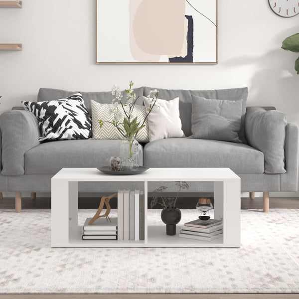 Weißer Couchtisch 100x50 cm