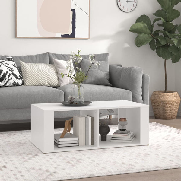 Weißer Couchtisch 100x50 cm