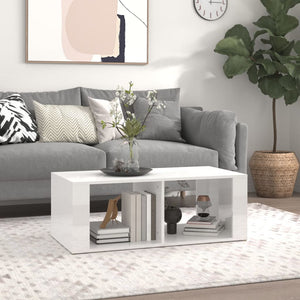 Couchtisch Hochglanz Weiß 100x50 cm