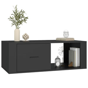 Schwarzer Couchtisch 100x50,5 cm