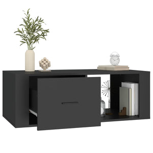 Schwarzer Couchtisch 100x50,5 cm