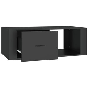Schwarzer Couchtisch 100x50,5 cm