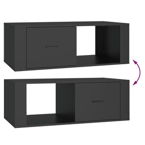 Schwarzer Couchtisch 100x50,5 cm