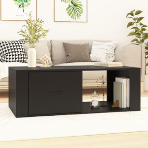 Schwarzer Couchtisch 100x50,5 cm