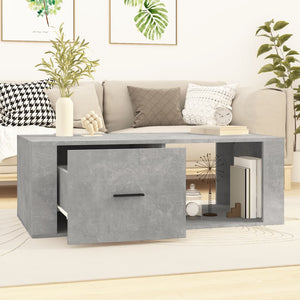 Betongrauer Couchtisch 100x50,5 cm