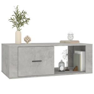 Betongrauer Couchtisch 100x50,5 cm