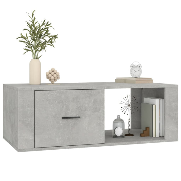 Betongrauer Couchtisch 100x50,5 cm