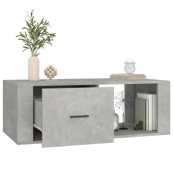 Betongrauer Couchtisch 100x50,5 cm
