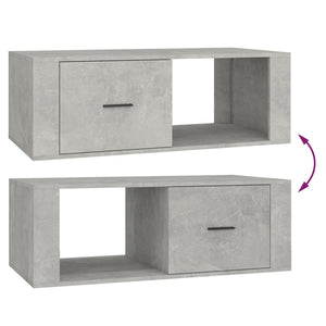 Betongrauer Couchtisch 100x50,5 cm