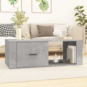 Betongrauer Couchtisch 100x50,5 cm