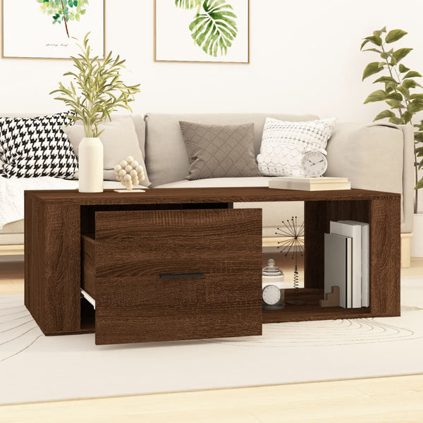 Couchtisch Braun Eichenoptik 100 cm