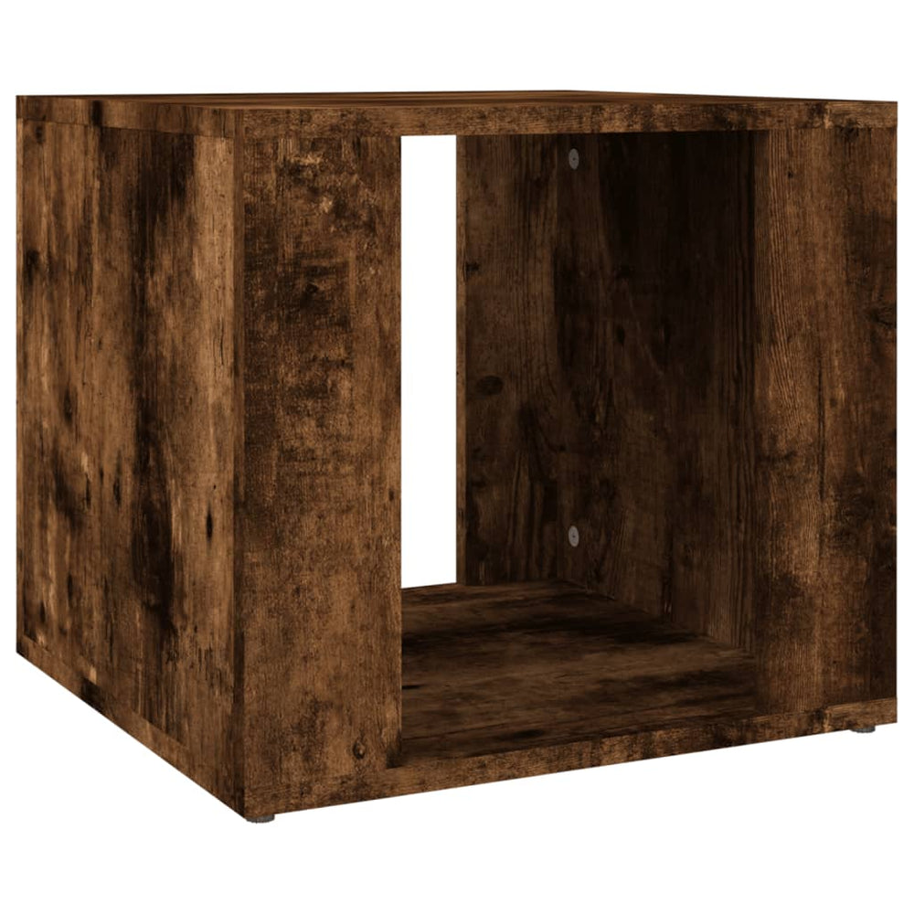 vidaXL Nightstand Smoked Oak 41x40x36 cm Engineered Wood