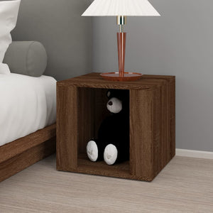 Nachttisch Braun Eichenoptik 41x40x36 cm