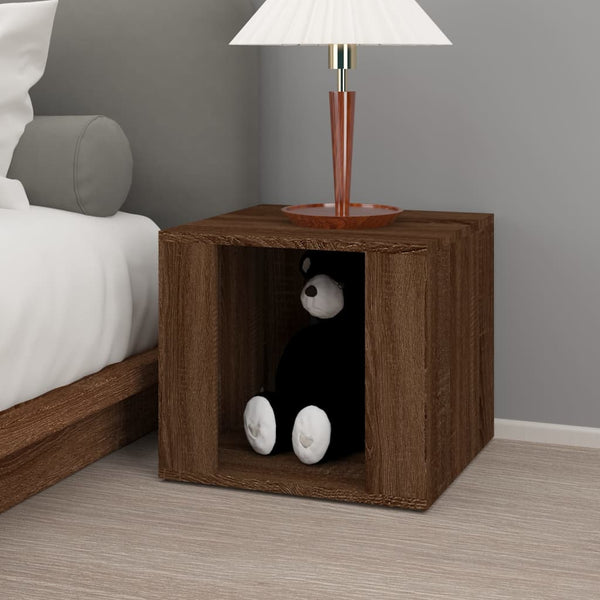 Nachttisch Braun Eichenoptik 41x40x36 cm