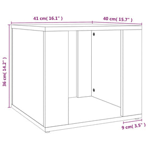 Nachttisch Braun Eichenoptik 41x40x36 cm