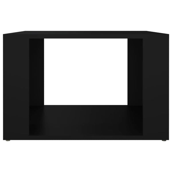 Schwarzer Nachttisch 57x55x36 cm