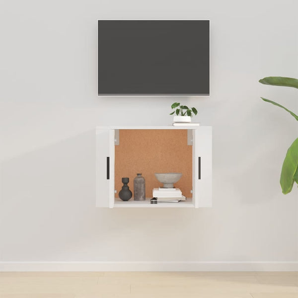 Weiße TV-Wandkonsole 57 cm