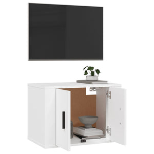 Weiße TV-Wandkonsole 57 cm