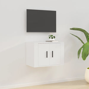 Weiße TV-Wandkonsole 57 cm