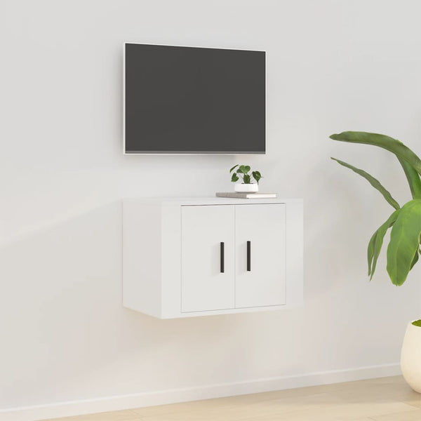 Weiße TV-Wandkonsole 57 cm