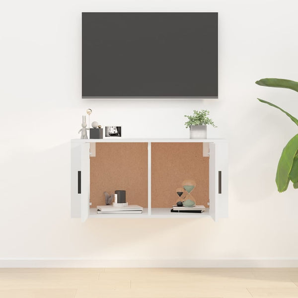 TV-Wandschrank Weiß 80 cm