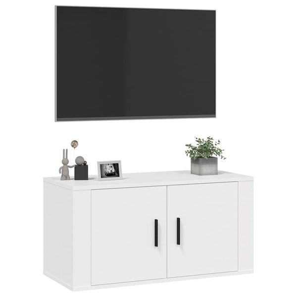 TV-Wandschrank Weiß 80 cm