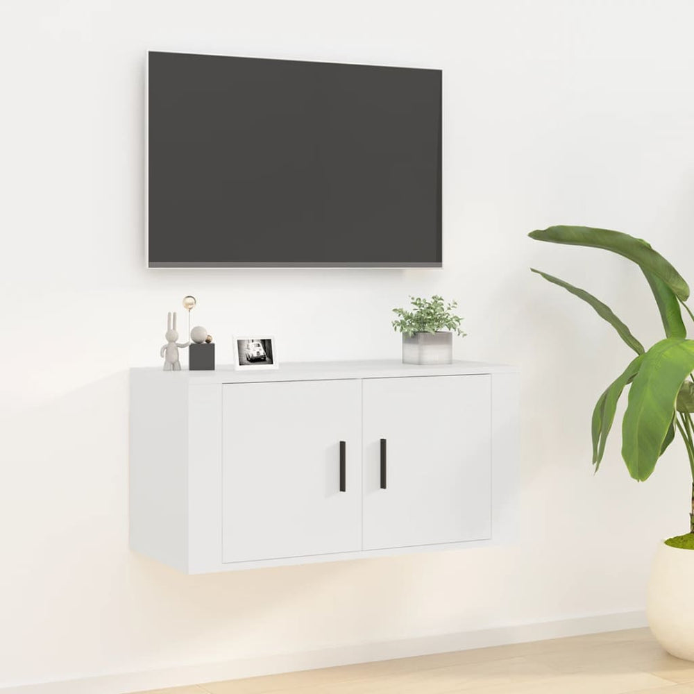 TV-Wandschrank Weiß 80 cm