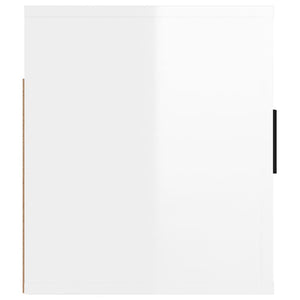 TV-Wandschrank, Hochglanz Weiß, 80 cm