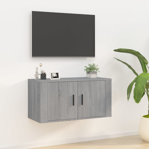 TV-Wandschrank Grau Sonoma 80 cm