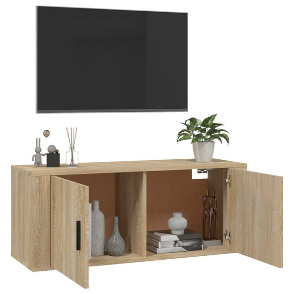 TV-Wandschrank Sonoma-Eiche 100 cm